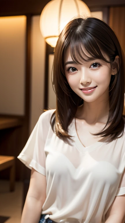   clear  ,   knight ,   The wind is passing through , Porcelain ,   Shiny Skin、（  very smiling）,  I looked around  , Blocking her   beautiful face.、  cute,   small,  人の  beautiful faceと大きな胸に, I want to offer my customers  , Shine,   very beautiful bright s...