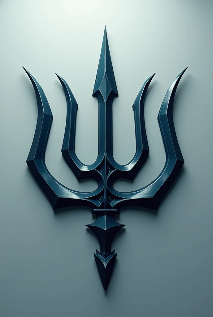 A logo of a trident