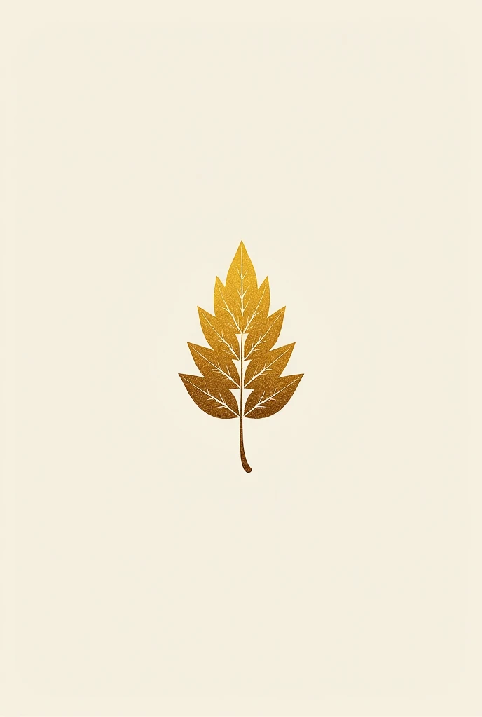  Create a logo for my church called IVC. The dominant color is Gold . The symbol is a bay leaf in art drawing mode.