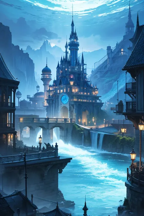 Water kingdom, new world unknown to mankind, science fantasy, best image quality