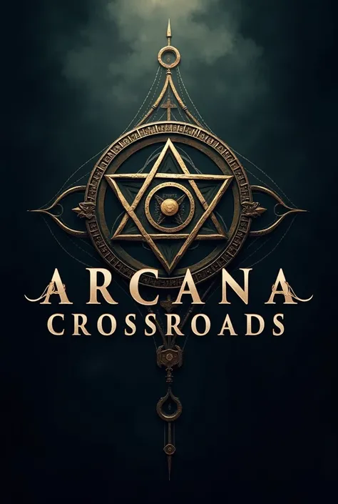 Logo with the name Arcana Crossroads 