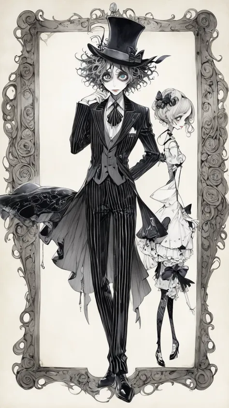 Tim Burton illustrations、 Formal wear、