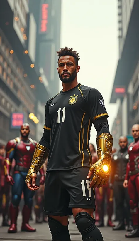 Neymar with the infinite mitt he joins the Avengers him and Luva Pedreiro 