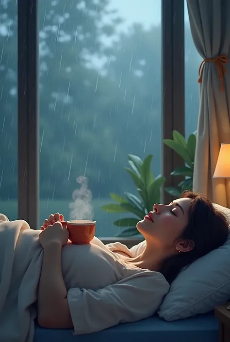 Relaxing raining sounds sleeping 