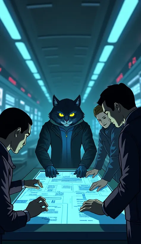 Scene 1: Ethan Cat’s New Mission
Setting: A high-tech underground facility with holographic screens and glowing lights.
Description: Ethan Cat is assigned a mission to stop a catastrophic threat, and his team is briefed on their new target.
Mood: Mysteriou...