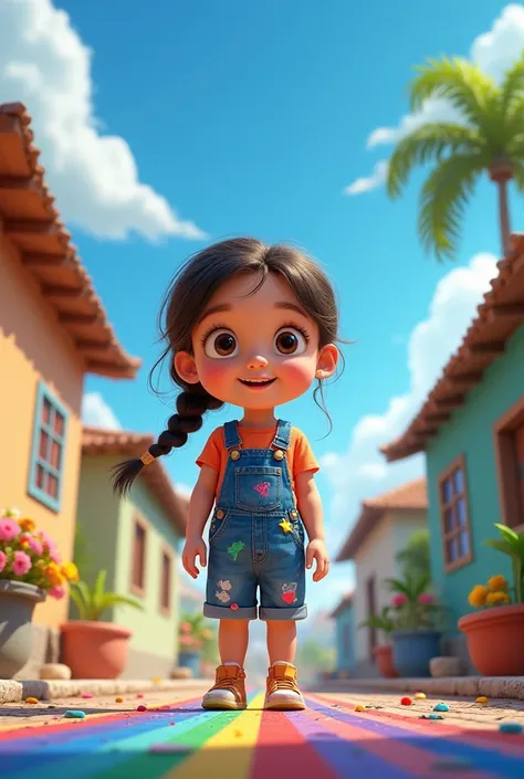  Animation Script : Kiki  dan Langit Pelangi

Judul: Kiki  dan Langit Pelangi

Durasi:  5-7 minutes

1 .  Appetizer ( Background music cheerful .  The camera shows a beautiful little village with blue sky and simple houses.)

Narrator : " from where you le...