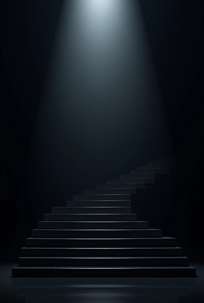 black background with premium lights and steps