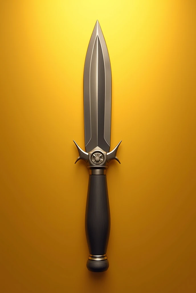 make me icon of bayonet m9 on gold background