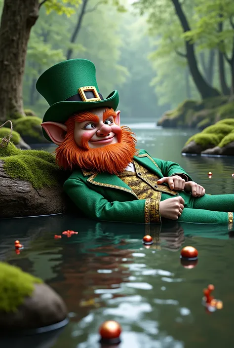 A perverted expensive leprechaun in the river 