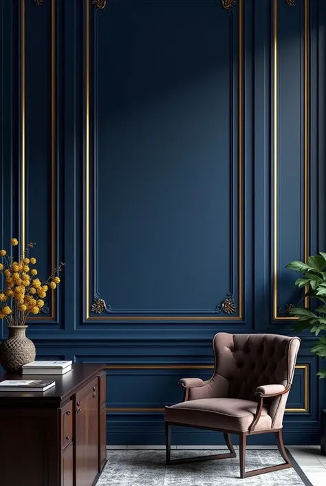 Professional background mixed with luxurious navy blue and gold