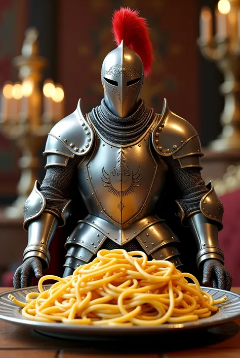 A noodle  Linguine dressed in that armor Justin