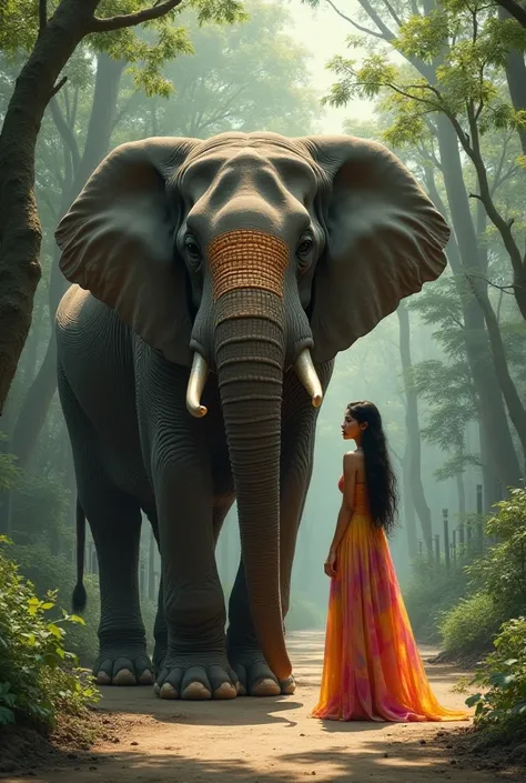 a woman standing next to an elephant in a zoo enclosure