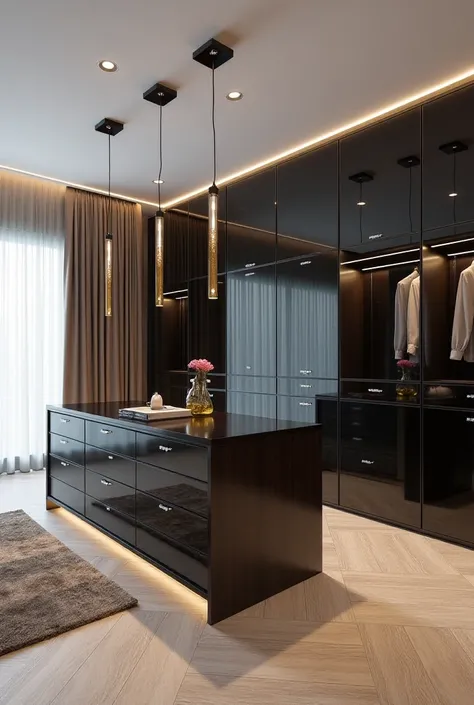 Of course! Here's the translated summary in English:

1. Room Dimensions and Design:

Room size: 12 square meters, height: 5 meters.

The room is L-shaped, with the wardrobe positioned on the right side.

Modern and luxurious design.



2. Flooring:

Floor...