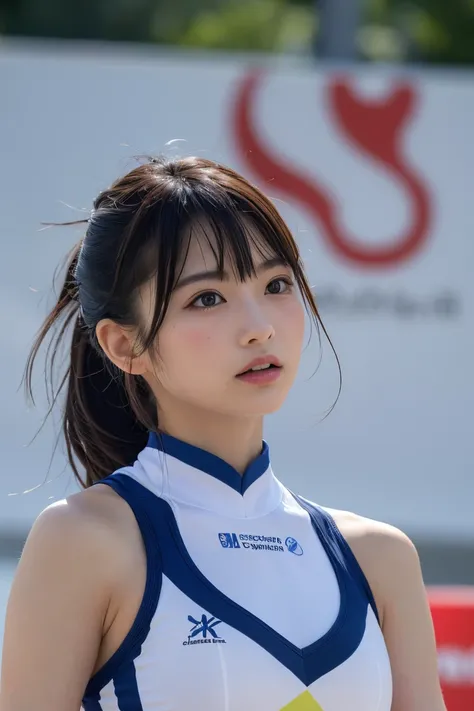 (8k,  RAW photos in the loop, top quality,  high resolution:1.1), (超 is presentな:1.4),( is present,  is present:1.3),  Japanese beauty 、Rhythmic Gymnastics Club、 rhythmic gymnastics uniform 、(( upper body:1.3))