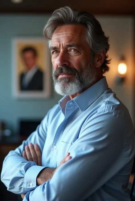 "A bold, visually striking YouTube thumbnail featuring Charles Edwards, a distinguished man in his early 60s with brownish-gray hair and a full, neatly groomed beard. Charles is positioned slightly to the right of the frame, gazing thoughtfully into the ca...