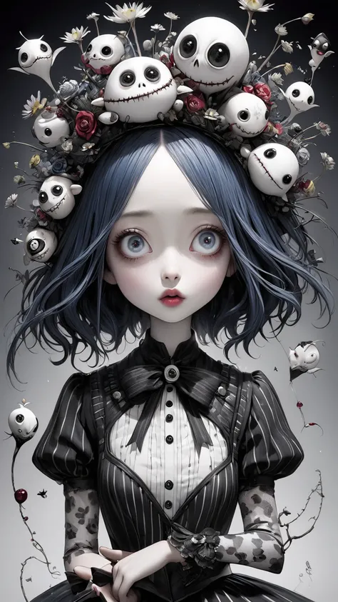 Tim Burton Illustrations 、  extremely realistic  、