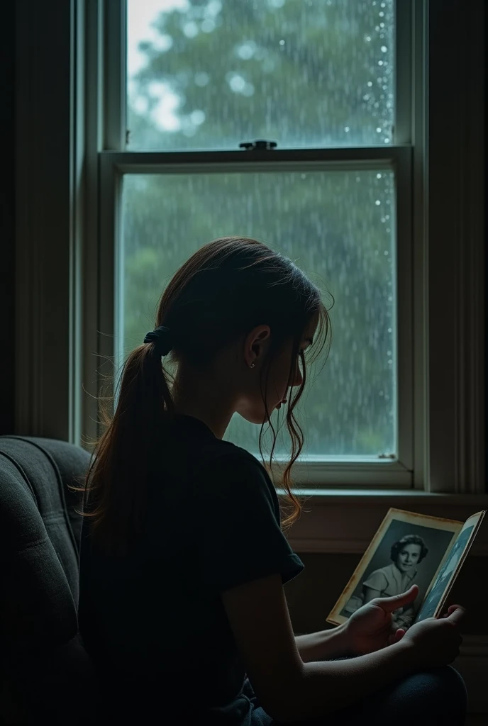 The rain fell relentlessly, streaking the window like tears on a forgotten face. Inside the dim room, Emma sat alone, her fingers clutching an old, faded photograph. It was of her and her mother—taken years before time had stolen her away.

The house was t...