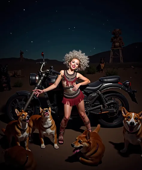 night、stardust、 Tim Walker Style - Wild Renaissance Action Shots. Movement.  Corgi Dogs Surrounding Surreal Scenery .  More Information.  Photographed Native Indian Gothic Lolita Black Cat Big Tattoo 、silver hair mesh、 Cute Smiling Woman in Indian Costume ...