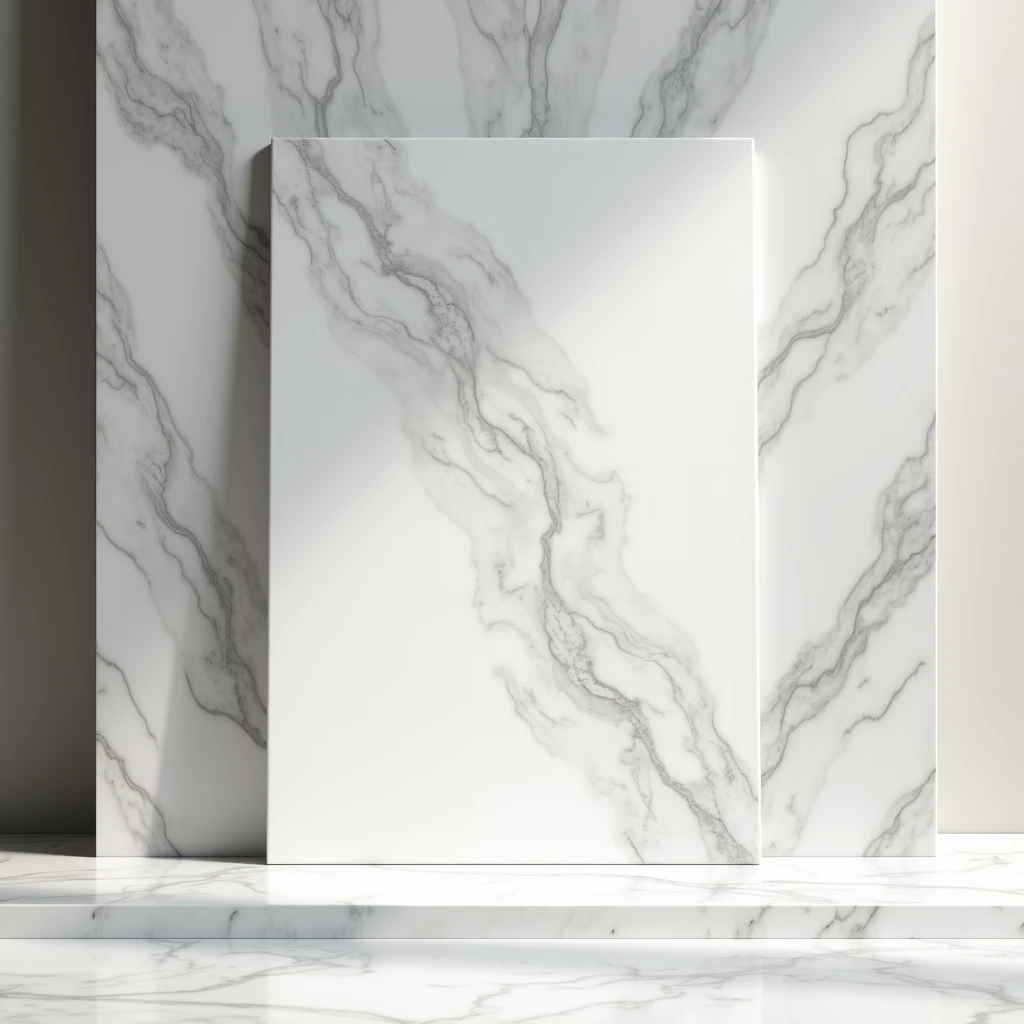 Luxury polished white grey luxury polished marble slab front face 