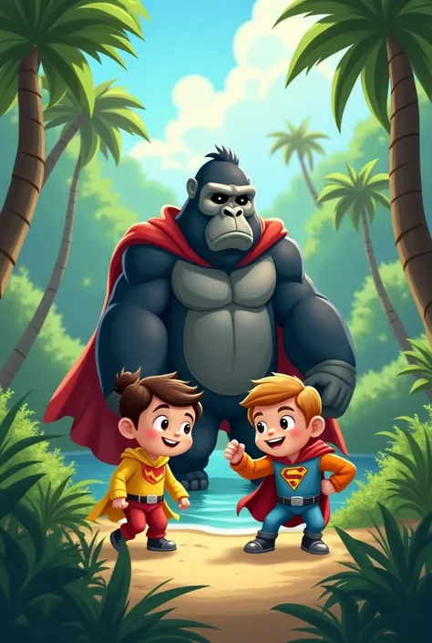 YouTube Short Script: Jungle Jamboree
Visuals: Open on a vibrant jungle scene. Monkeys chatter, birds chirp. Upbeat, adventurous music plays.
(0-3 seconds)
Narrator (Energetic, playful voice):  Deep in the heart of the jungle, lived a group of extraordinar...