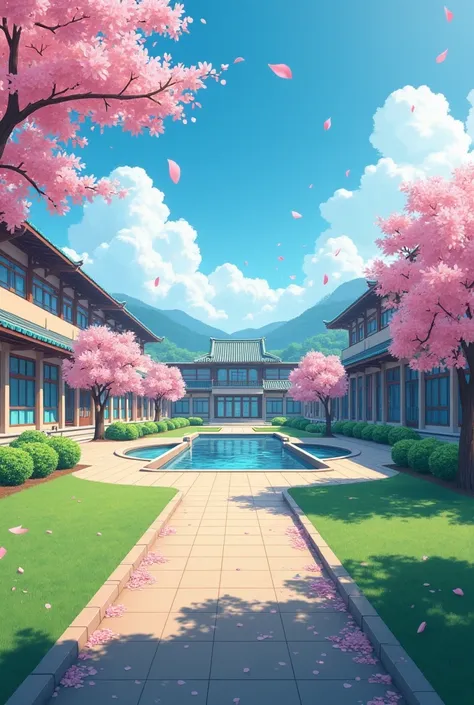 anime school with no people 1920x1080 resolution