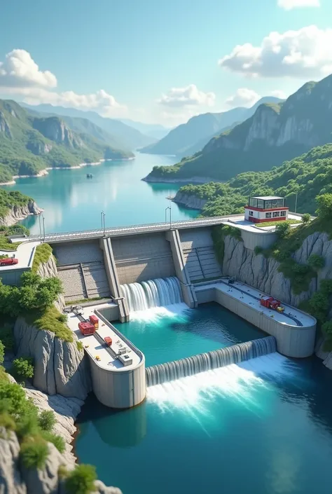 I want to create vedio about hydroelectricity  power plant working 3d vedio