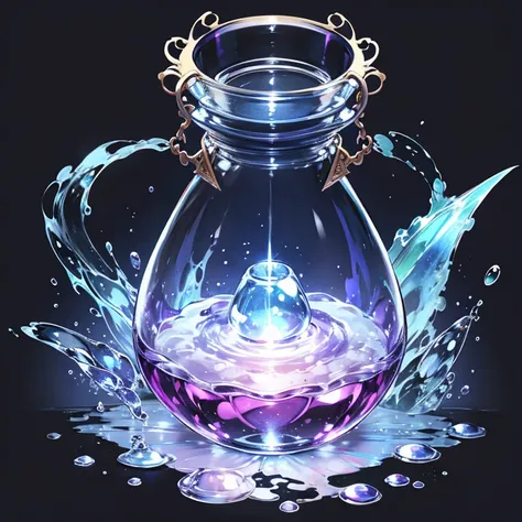 Potion bottle、 fantasy style 、 simple background