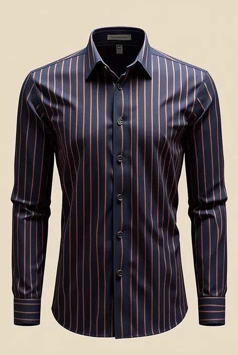 Men's Chinese New Year Dress Trendy Shirt With Symmetrical Stripes