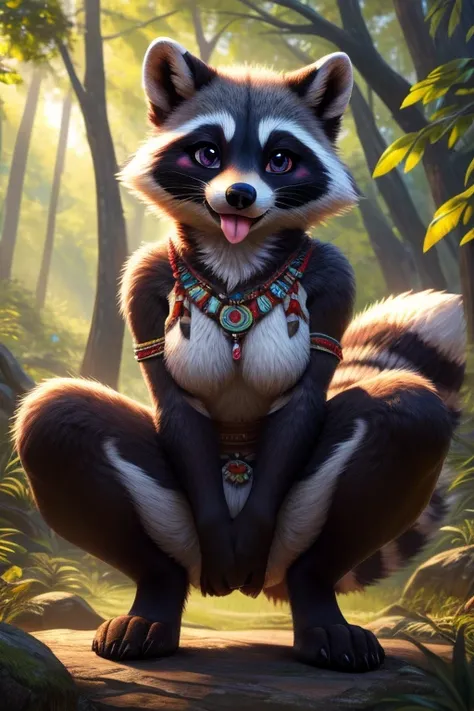 raccoon, anthro, furry, female, feminine, fur, detailed fur
masterpiece, best quality, digital art, (realistic:0.3), cartoon, detailed lines, high resolution, visually stunning, (detailed lighting, depth of field:0.9), detailed color, vivid color, perfect ...