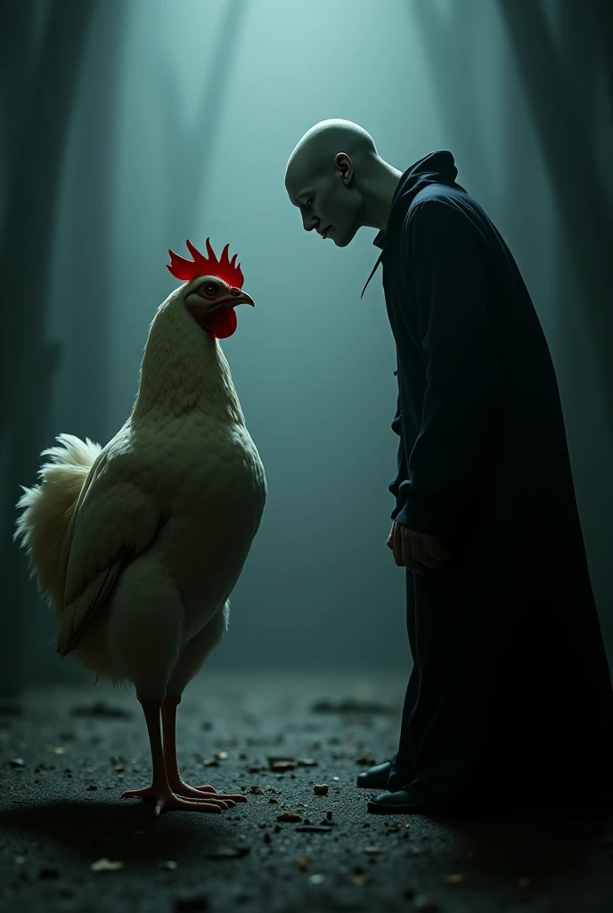 Now the  meets the vampire, he's the chicken he used to be