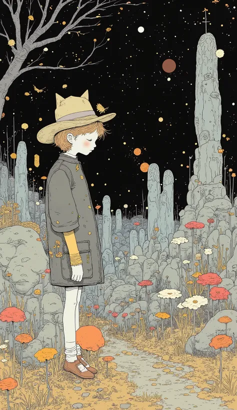 The Little Prince drawn in style art style