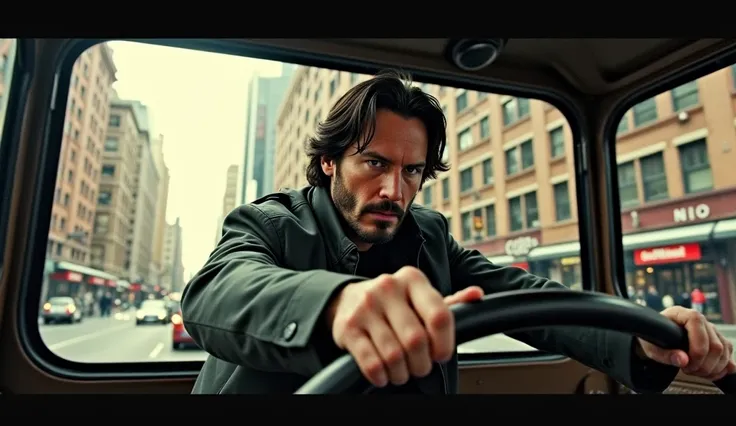 Dramatic clips of Keanu as Jack Traven driving a bus and saving passengers.*  