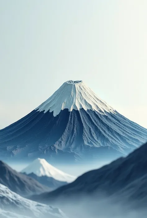 Make me a figurine of the famous Mount Fuji