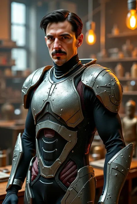  Nicolás Tesla with the alpha version automaton armor, beta and berserker 