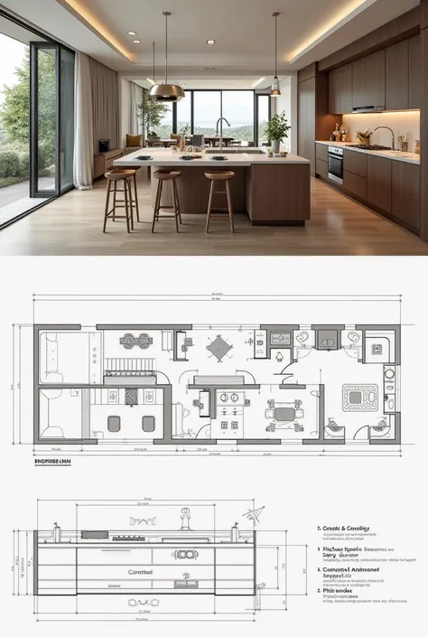 generate me an kitchen layout. 
