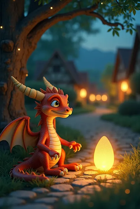 English Story: "The Little Dragon's Secret"

In a quiet village, where the lanterns glowed warmly in the evening, Two ren, Aiden and Lily, made a magical discovery. As they walked home from school, they stumbled upon a tiny dragon with shimmering scales an...