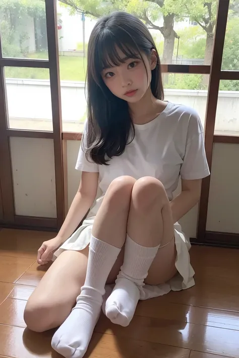 I was taken in from an orphanage when I was  、 and I plan to be raped by my foster father on the day I was taken in、  beautiful Japanese girl、 miniskirt、 white panties、white socks、knees、