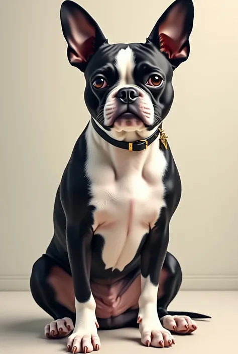  boston terrier　Stylish　Art Style