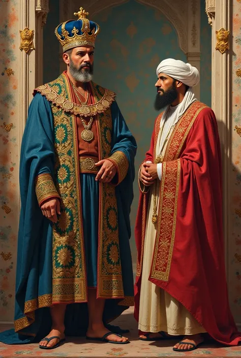 A king and a Muslim man 