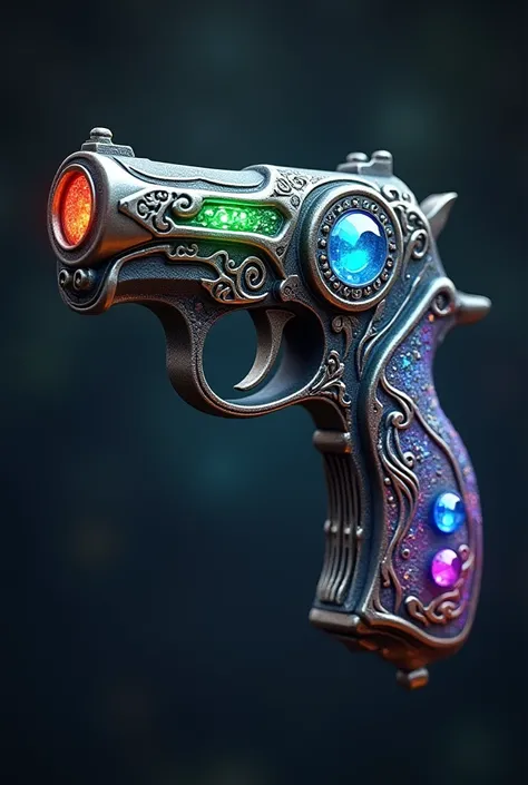 Create a handgun in fantasy style