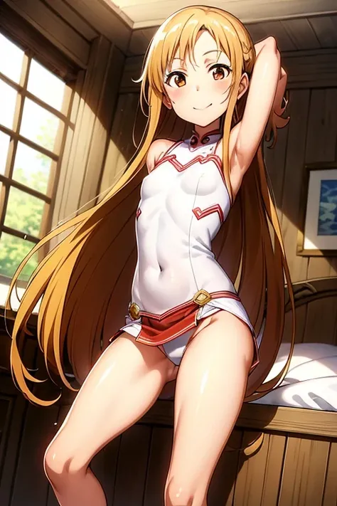 (( top quality)), ((masterpiece)), (be familiar with),  perfect face,  indoor, bedroom,  completely naked,
One woman,  Yukiko Aikina,
開いた口,  ecstatic expression, blush, smile,
 small tits,  flat chest, Young girl,  lori,  s,  girl,
 long hair,  long hair,
...