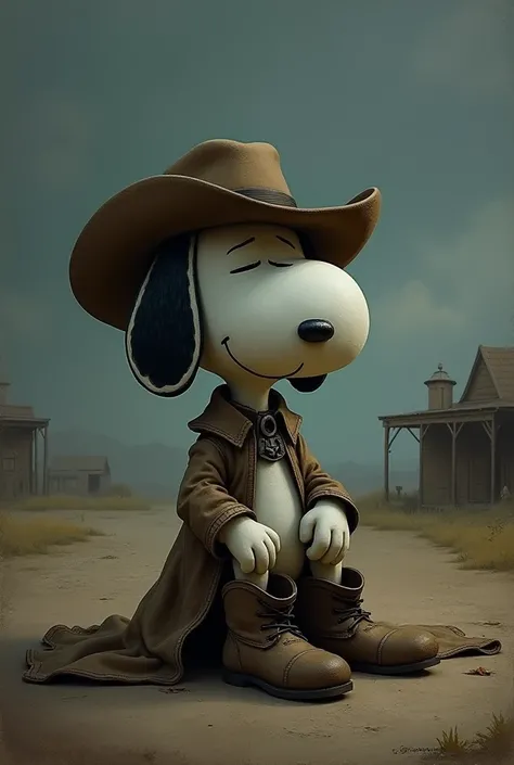 Snoopy sad cowboy 