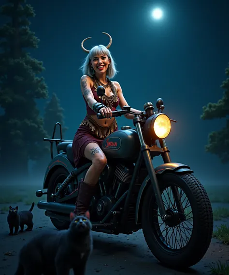 night、stardust、 Tim Walker Style - Wild Renaissance Action Shots. Movement. Cute black cats around a surreal landscape.  More Information.   Large Black Pirate Gothic Lolita Cat Tattoo、silver hair mesh、 Cute Smiling Woman in Indian Costume Old Rusty Indian...