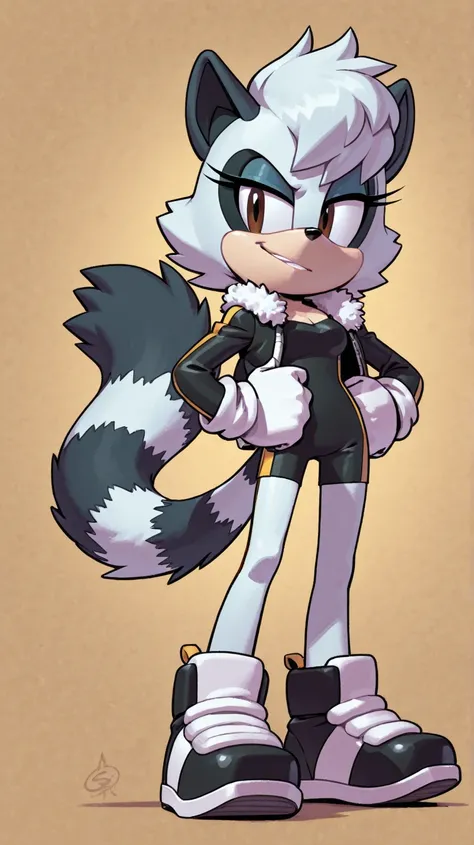 Female furry lemur Sakuraplatinum_illustriousxl sonic idw style evan Stanley 