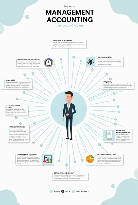 create an aesthetic infographic about management accounting, what it is all about and its career opportunities