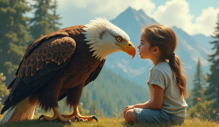 Realistic short agelThus, the unique story of an eagle and a human girl became a timeless example of how love and nurturing transcend all boundaries of species and differences.






