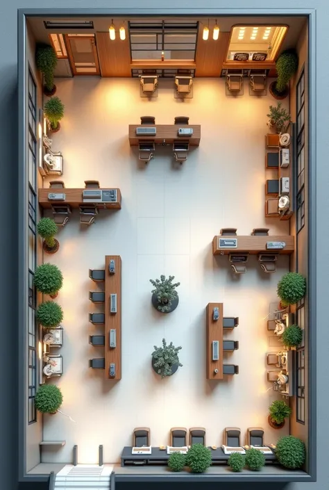 Commercial bank floor plan