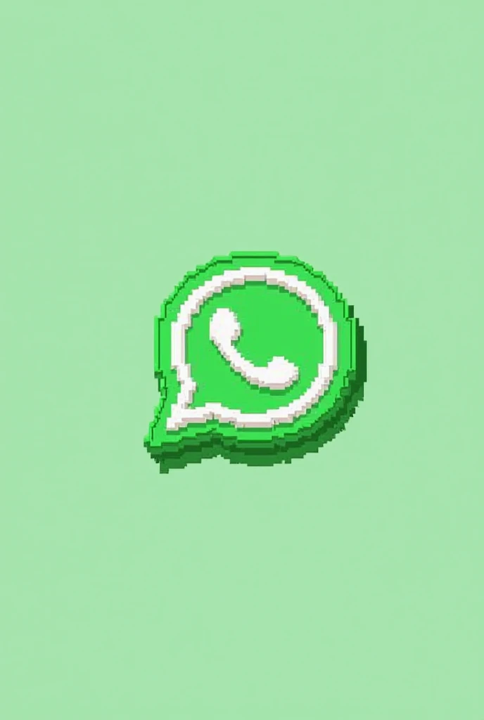 Make whatsapp's icon pixeled
