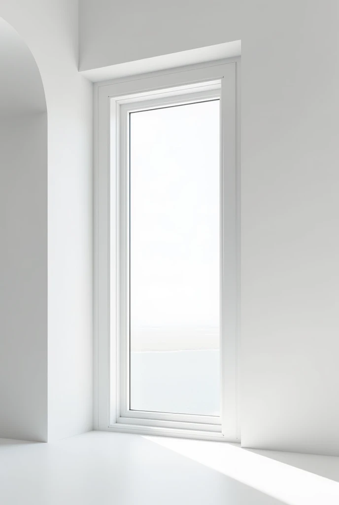 Create a white aluminum window