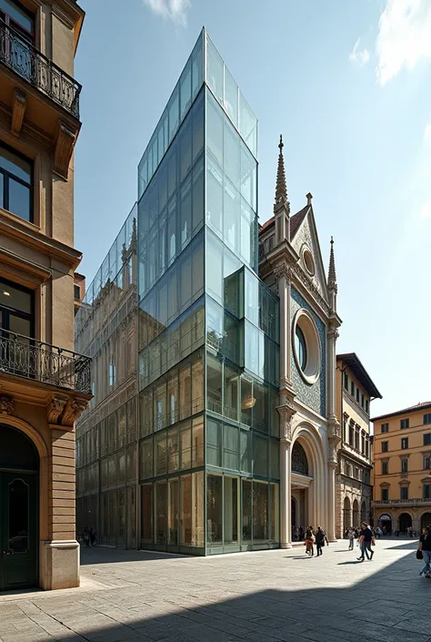  was the result of famous Florentine monuments in the context of modern interventions (For example, the introduction of glass inserts into ancient buildings ).